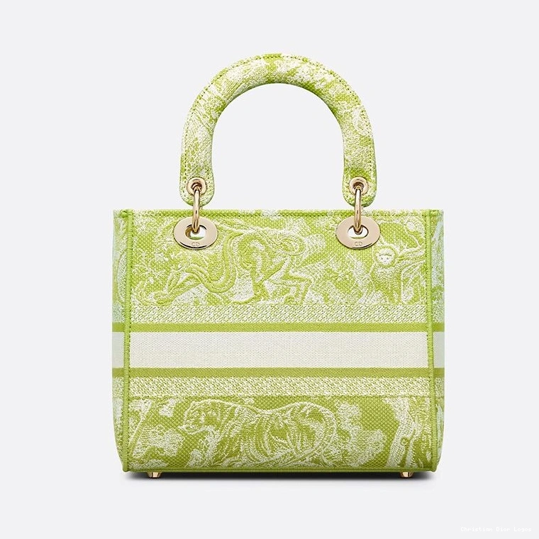 Cheap Lady Toile Motif Lemon de D-lite Canvas Jouy Medium Bag 0805 Luxury